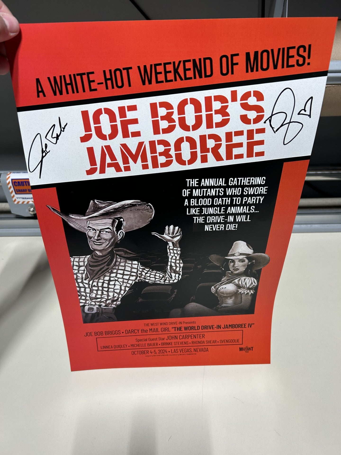 Joe Bob Briggs Jamboree 2024 12x18 Poster Nightmare Toys