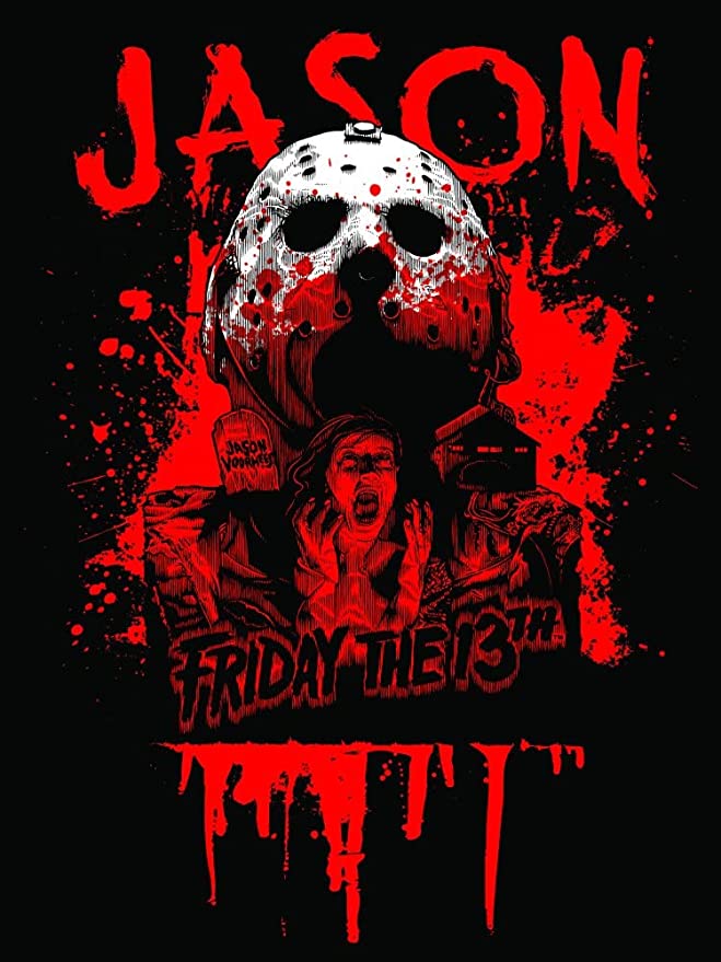 Friday the 13th Jason Voorhees Black T-shirt